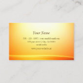 Noble Shimmery Orange geschliffene Dekoration Insp Visitenkarte (Rückseite)