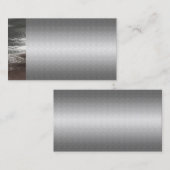 Noble silberne MetallVisitenkarten Visitenkarte (Vorne/Hinten)