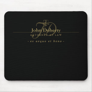 Noble Skalen des Goldes der Gerechtigkeits- Mousepad