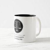 Noble Skalen des Rechtsanwaltsbüros der Zweifarbige Tasse (VorderseiteRechts)