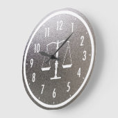 Noble Skalen von grafischem metallischem der Große Wanduhr (Winkel)