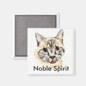 Noble Spirit Katzenmagnet Magnet (Vorderseite/Rückseite)