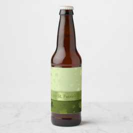 Noble St. Patricks Day Kleeblatts Beer Bottle Labe Bierflaschenetikett