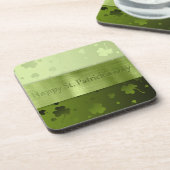 Noble St. Patrick's Day Kleeblatts - Cork Unterset Getränkeuntersetzer (Linke Seite)