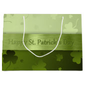 Noble St. Patrick's Day Kleeblatts Große Geschenkt Große Geschenktüte (Vorderseite)