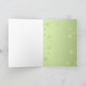 Noble St. Patrick's Day Kleeblatts - Grußkarte Karte (Innenseite)