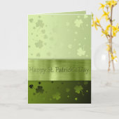 Noble St. Patrick's Day Kleeblatts - Grußkarte Karte (Gelbe Blume)