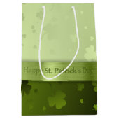 Noble St. Patrick's Day Kleeblatts Medium Geschenk Mittlere Geschenktüte (Vorderseite)
