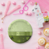 Noble St. Patrick's Day Kleeblatts - Papierplatte Pappteller (Party)