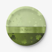 Noble St. Patrick's Day Kleeblatts - Papierplatte Pappteller (Vorderseite)