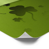 Noble St. Patrick's Day Kleeblatts - Poster Print (Ecke)