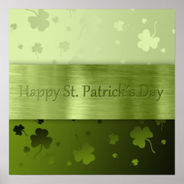 Noble St. Patrick's Day Kleeblatts - Poster Print