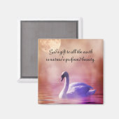 Noble Swan Magnet (Vorderseite/Rückseite)