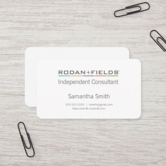 Noble unabhängige Berater-Karten Visitenkarte (Vorderseite/Rückseite Beispiel)