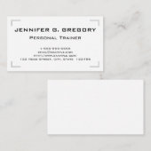 Noble und elegante persönliche visitenkarte (Vorne/Hinten)