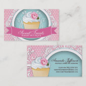 Noble und moderne Kuchen-Visitenkarten Visitenkarte (Vorne/Hinten)