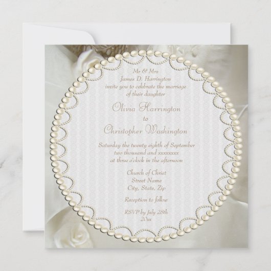 Noble Vintage Hochzeits-Kleiderhochzeit Einladung (Rückseite)