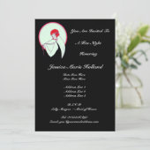 Noble Vintage Prallplatte ~ Henne-Nacht Einladung (Stehend Vorderseite)