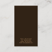 Noble Visitenkarten - vertikaler Streifen-Entwurf Visitenkarte (Rückseite)