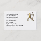 Noble Werbungs-Visitenkarten Visitenkarte (Rückseite)