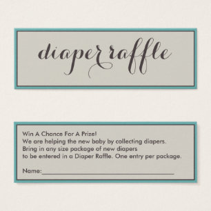 Noble Windelraffle-Karten