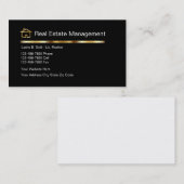 Noble wirkliche Anwesen-Agent-Geschäfts-Karten Visitenkarte (Vorne/Hinten)
