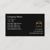 Noble wirkliche Anwesen-Geschäfts-Karten Visitenkarte (Rückseite)