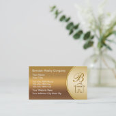 Noble wirkliche Anwesen-Geschäfts-Karten Visitenkarte (Stehend Vorderseite)