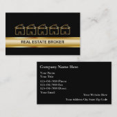 Noble wirkliche Anwesen-Geschäfts-Karten Visitenkarte (Vorne/Hinten)