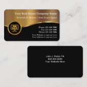 Noble wirkliche Anwesen-Geschäfts-Karten Visitenkarte (Vorne/Hinten)