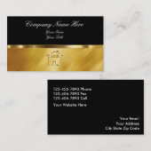 Noble wirkliche Anwesen-Geschäfts-Karten Visitenkarte (Vorne/Hinten)