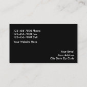 Noble wirkliche Anwesen-Geschäfts-Karten Visitenkarte (Rückseite)