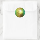 Noble World Globe - Aufkleber (Tasche)