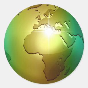Noble World Globe - Aufkleber