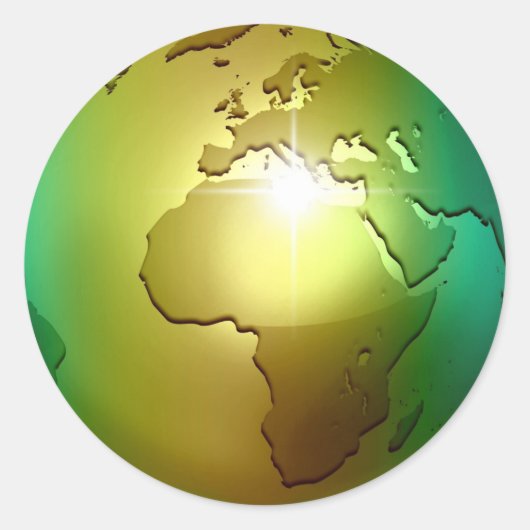 Noble World Globe - Aufkleber (Vorderseite)