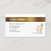 Noble Zahnarzt-Visitenkarten Visitenkarte (Vorderseite)