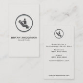 Noble zahnmedizinische Visitenkarte (Vorne/Hinten)