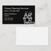 Noble Zuhause-oder Büro-Reinigung Visitenkarte (Vorne/Hinten)