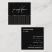 Nobler Berater beruflich Quadratische Visitenkarte (Vorne/Hinten)