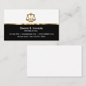 Nobler beruflicher Rechtsanwalt Visitenkarte (Vorne/Hinten)