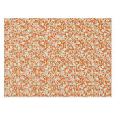 Nobler Blumendamast gebranntes orange Muster Tischdecke (Vorderseite (Horizontal))