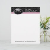 Nobler Briefkopf mit Lotus (Stehend Vorderseite)