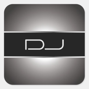 Nobler DJ-Aufkleber Quadratischer Aufkleber