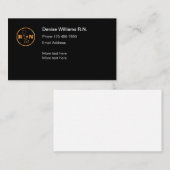 Nobler einfacher Krankenschwester-Entwurf Visitenkarte (Vorne/Hinten)