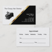 Nobler Friseursalon Visitenkarte (Vorne/Hinten)
