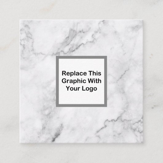 Nobler Geschäfts-Logo-Entwurf Quadratische Visitenkarte (Vorderseite)