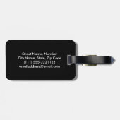 Nobler Golf-Gepäckanhänger Gepäckanhänger (Rückseite horizontal)