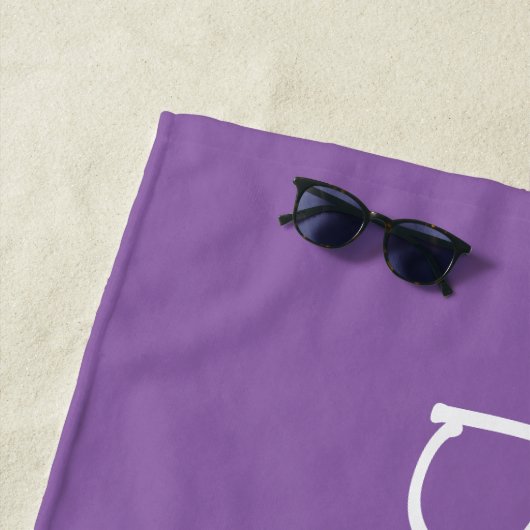 Nobler lila Strand-Mädchen-Entwurf Strandtuch (Beispiel)