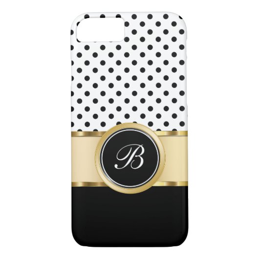 Nobler Monogramm iPhone 7 Fall Case-Mate iPhone Hülle (Rückseite)