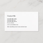 Nobler Rechtsanwalts-Monogramm-Entwurf Visitenkarte (Rückseite)